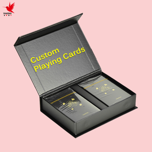 Игральные карты для покера с двойной коробкой на заказ 